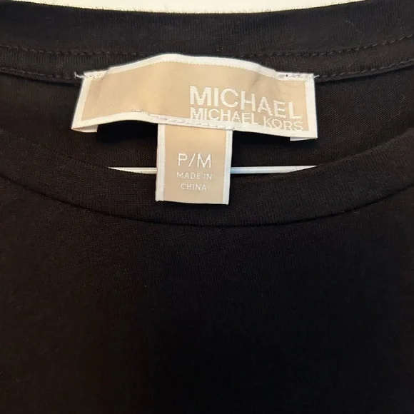 MICHAEL Michael Kors Top Women's Flare Cuff Long Sleeve Studded Top Size P/M - Picture 2 of 7
